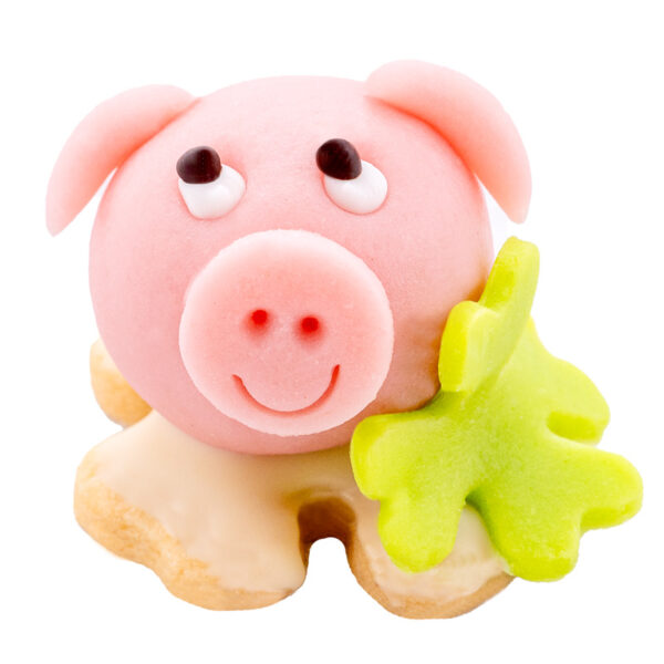 Schweinskopf aus Marzipan