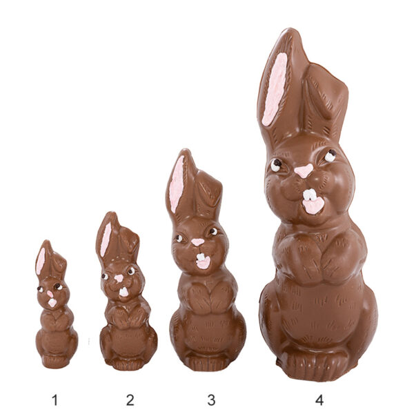 Lachhase 3 Midi aus Milchschokolade, 18 cm